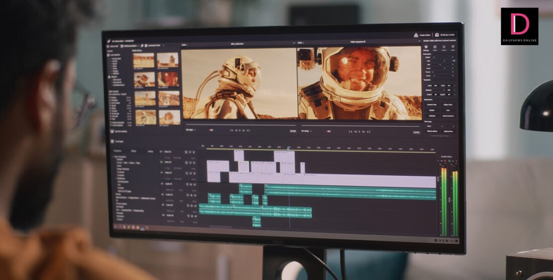 หน้าตาโปรแกรม Adobe Premiere Pro